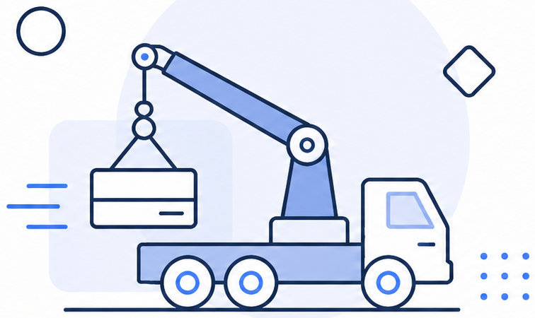 Illustration : service de grue