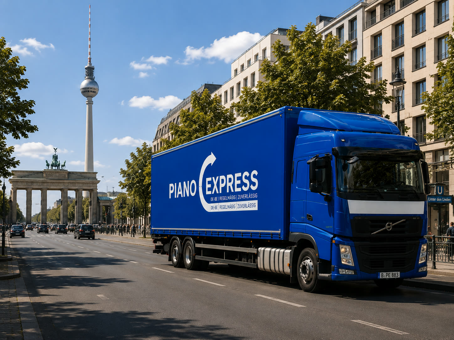 Transporte de pianos en Berlín