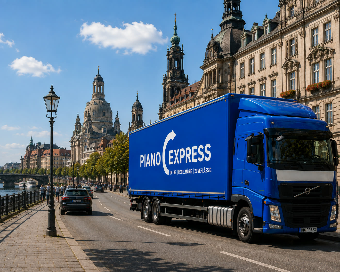 Transporte de pianos en Dresde